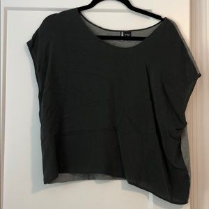 Urban Outfitters Sparkle and Fade Gray Top